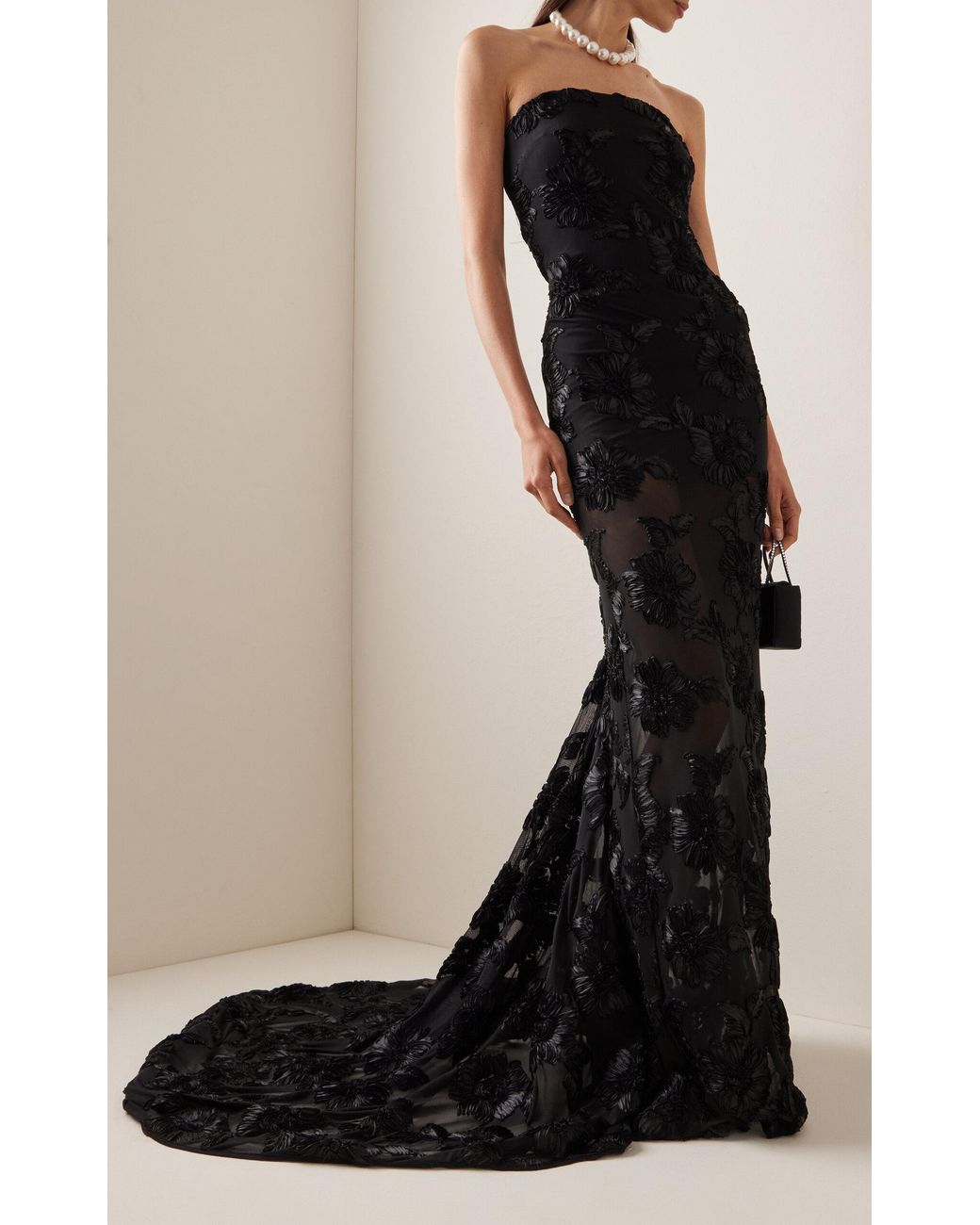 rotate flower mesh tube dress ROTATE Flower Mesh Tube Dress in Angel Wing