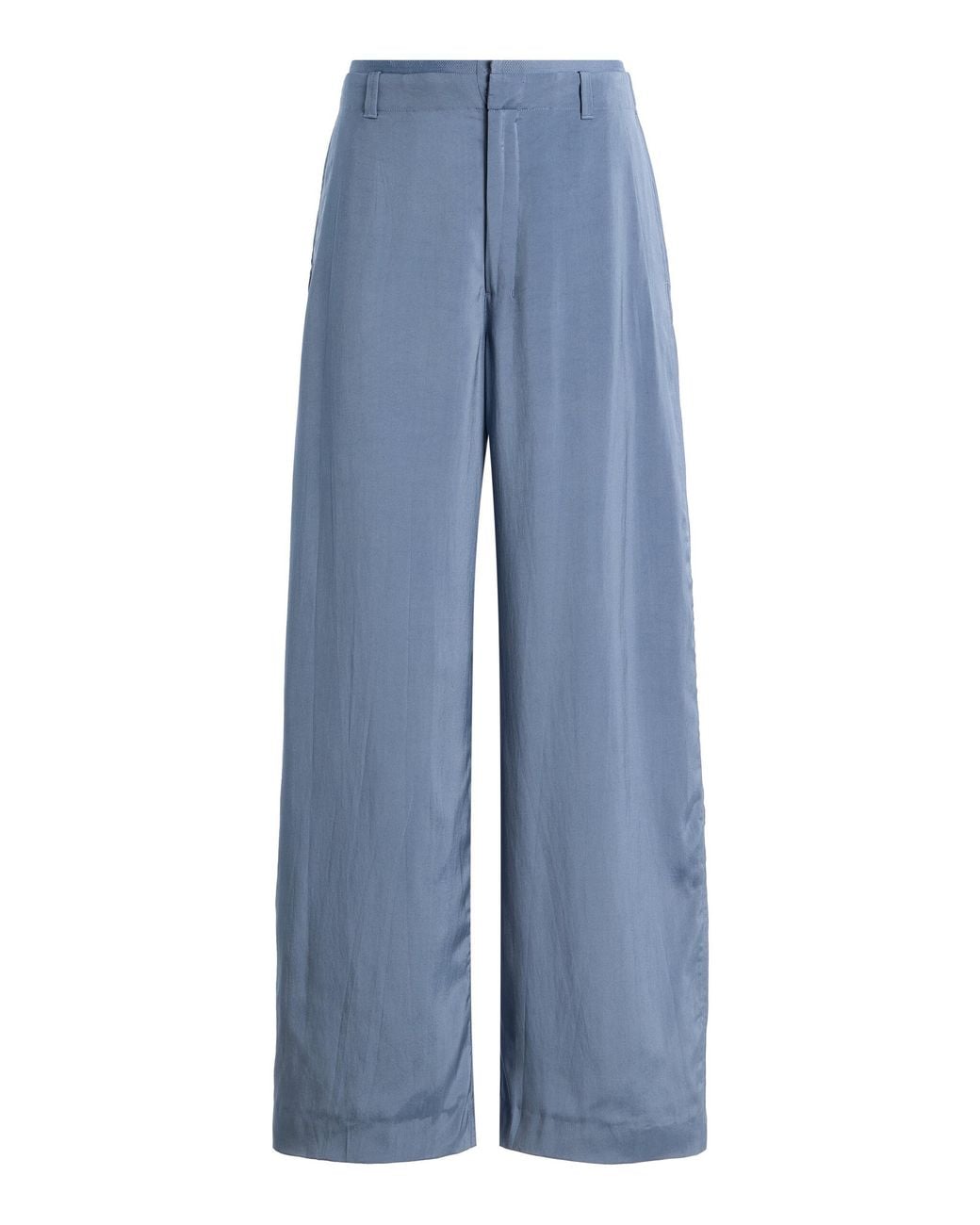 Lemaire Blue Creased Soft Pants