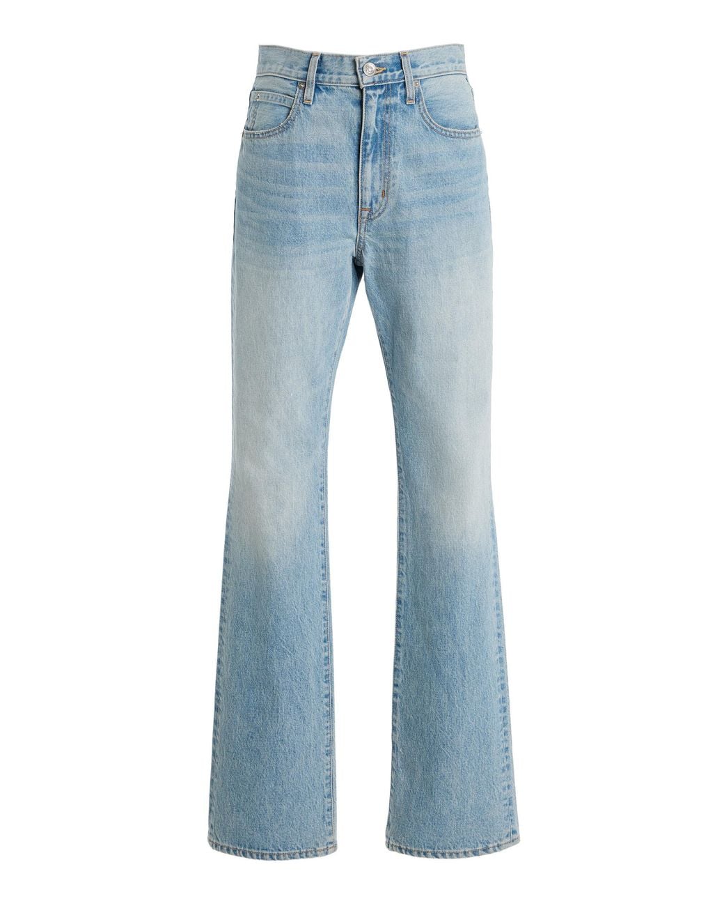 SLVRLAKE Denim Blue Jade Rigid High-Rise Slim Bootcut Jeans