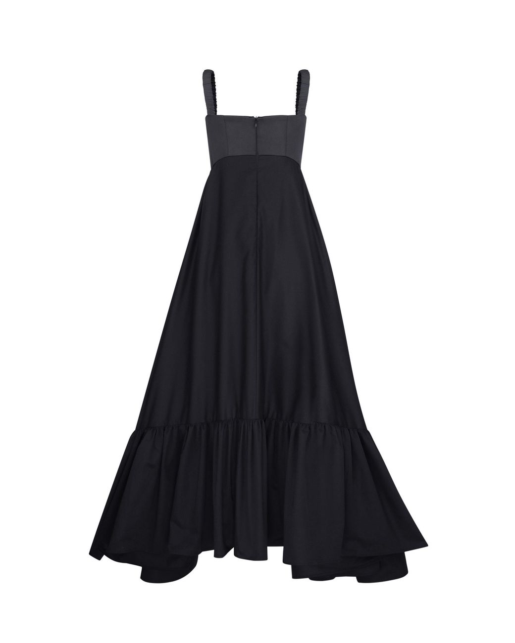tiered denim maxi dress Smocked Tube Slit Tiered Denim Dress Light Blue / S
