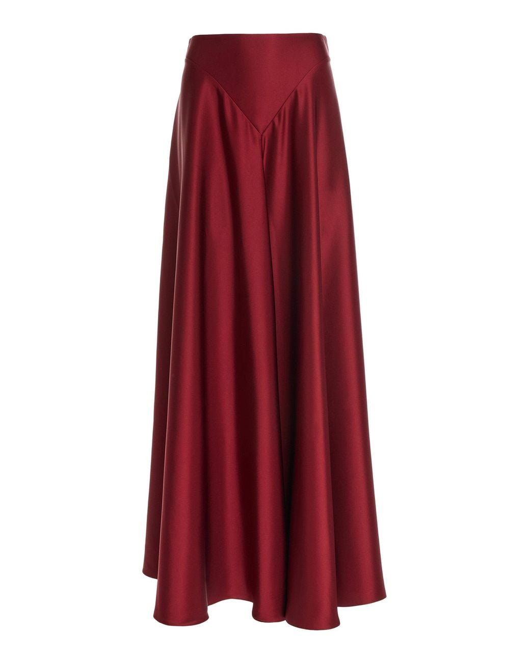 Altuzarra Red Ames Satin Maxi Skirt