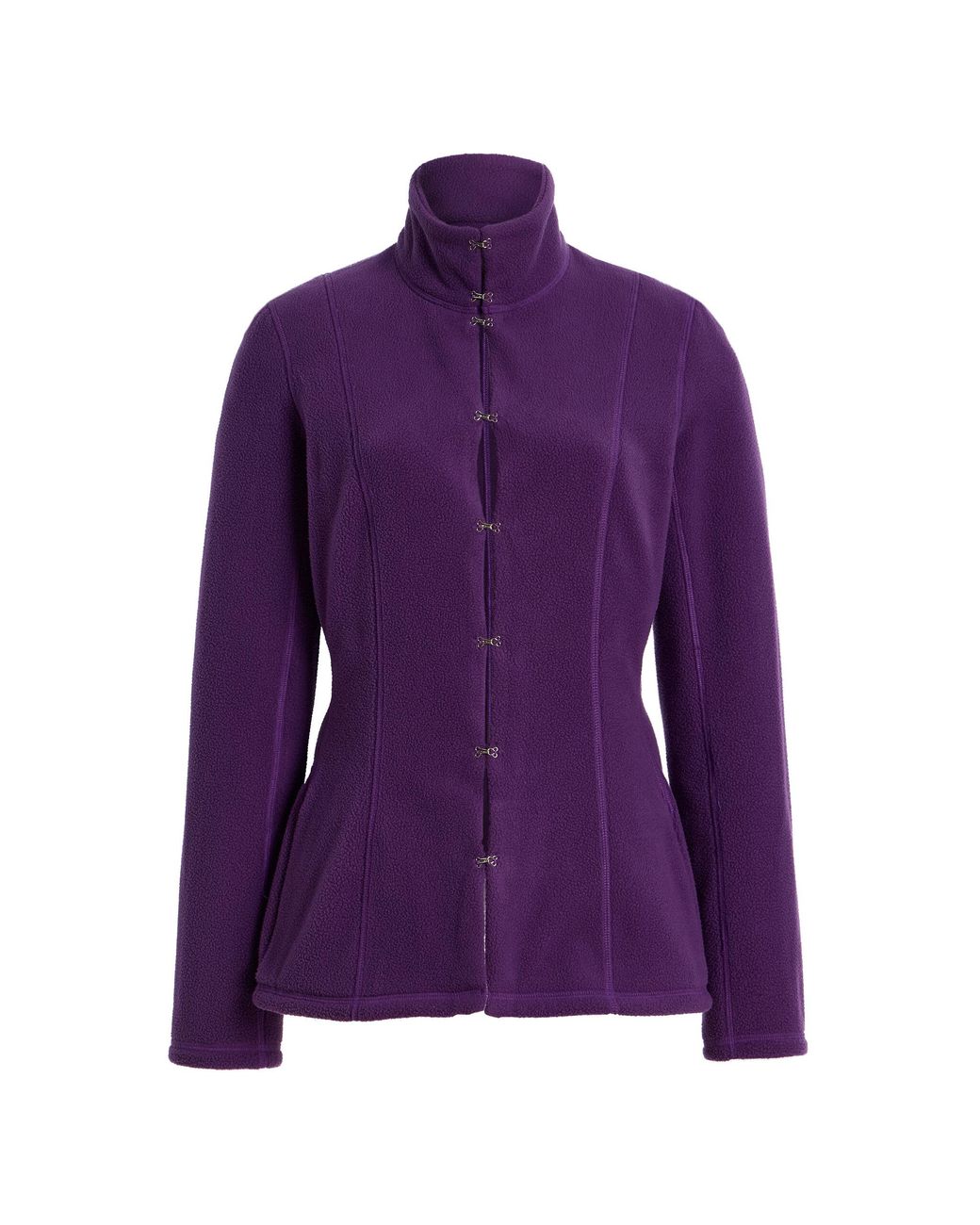 Colleen Allen Purple Victorian-Inspired Fleece Jacket