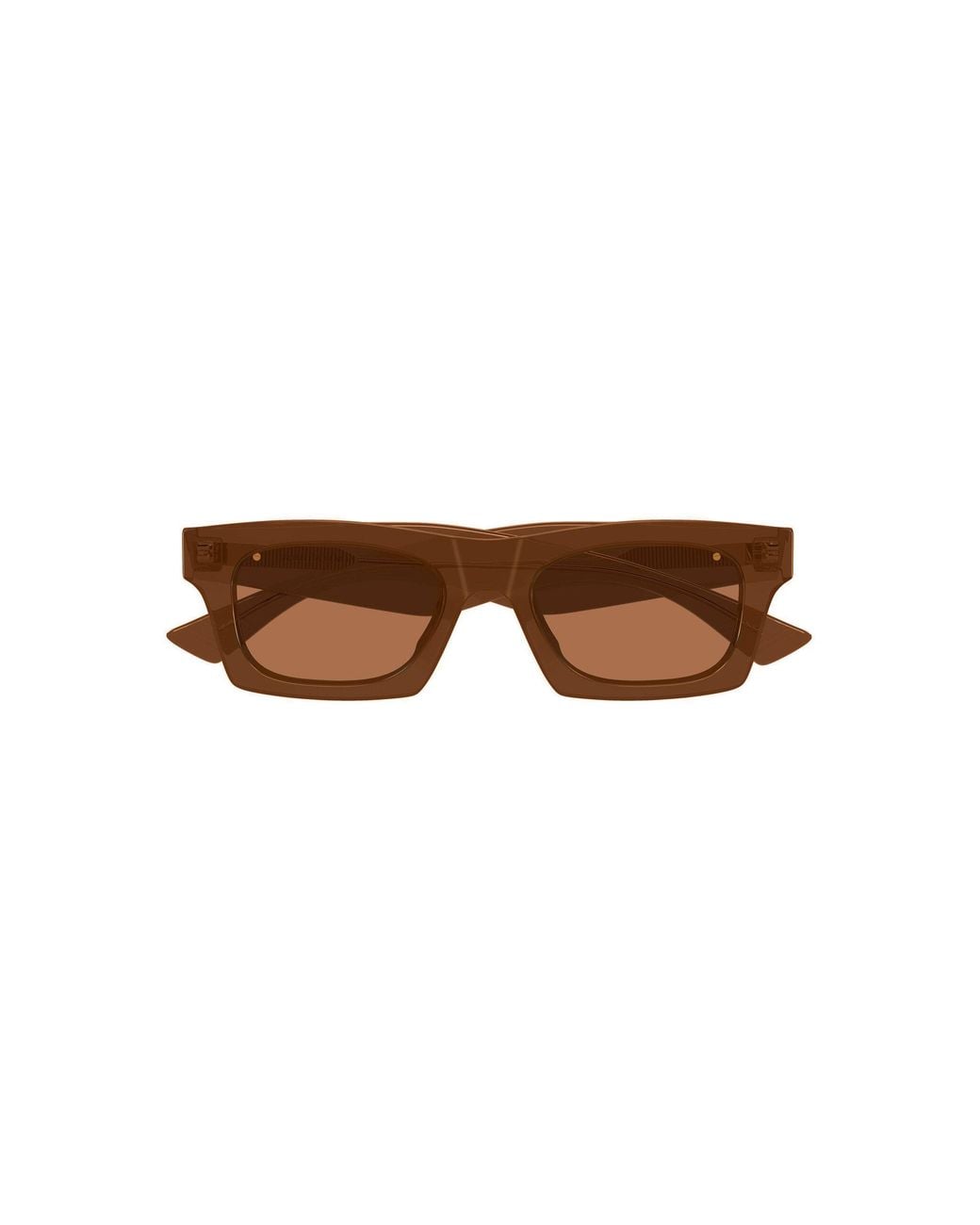 Bottega Veneta Brown Square-Frame Acetate Sunglasses