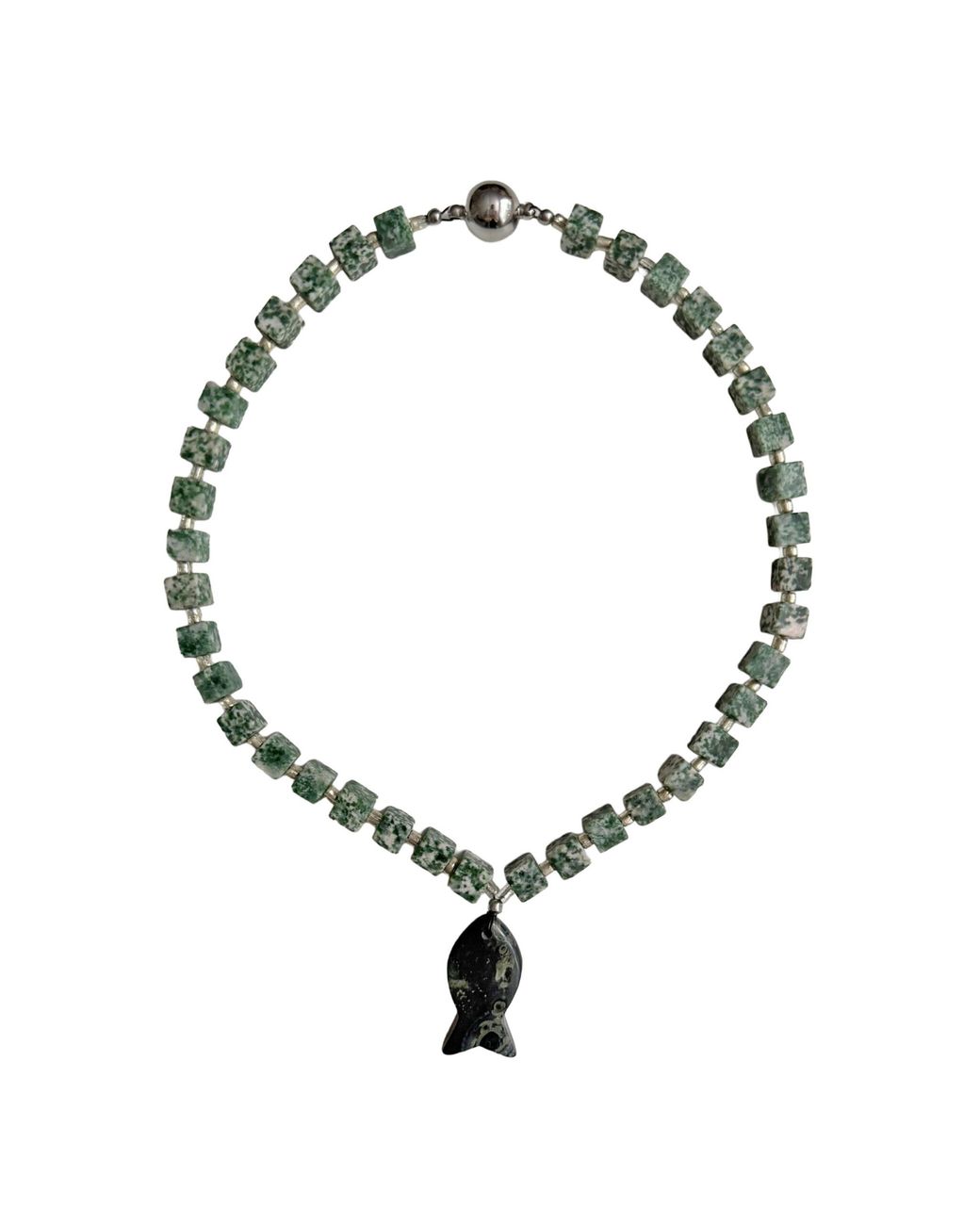 CHIS STUDIO Green Ibiza Necklace
