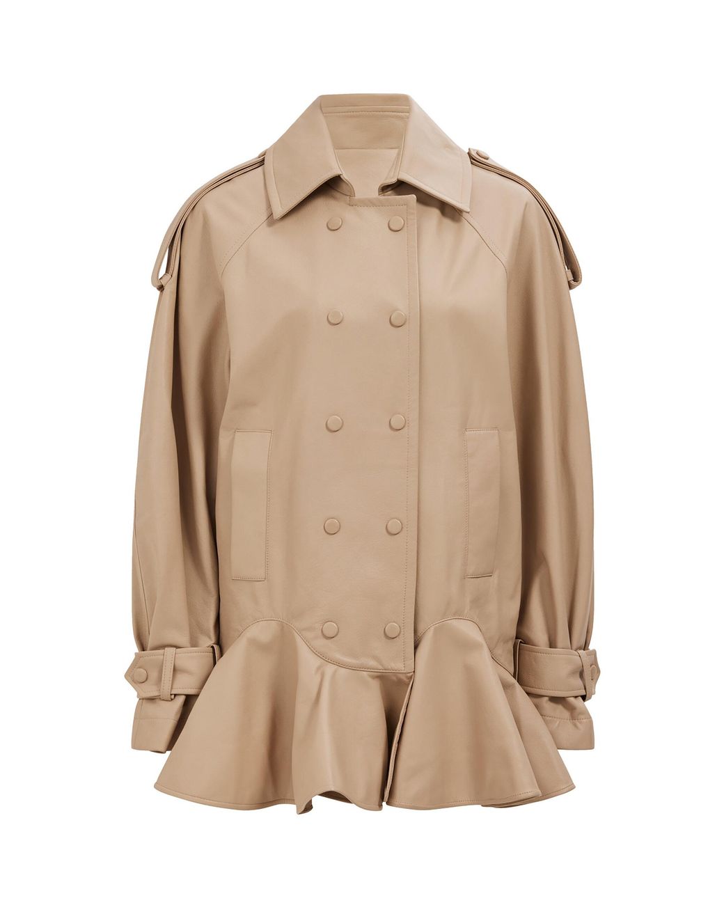 Aje. Natural Cambria Leather Jacket