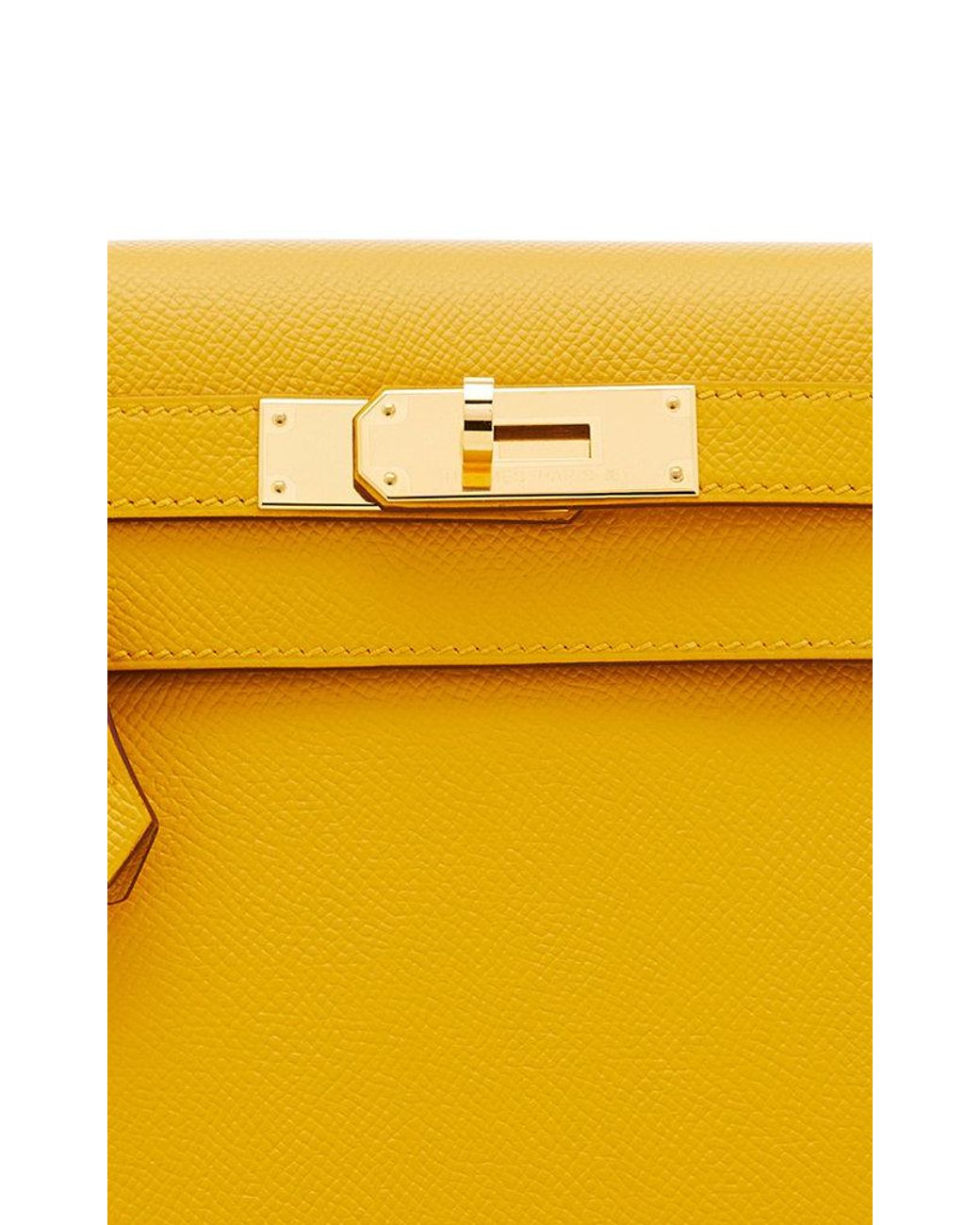 Hermès Kelly 28 Jaune Ambre/Malachite Sellier Epsom Gold Hardware