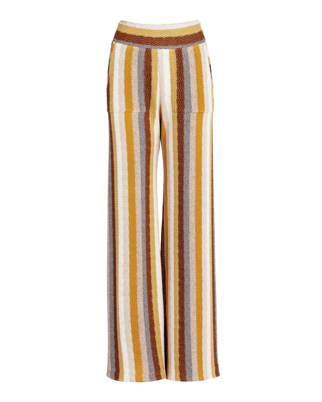 Silvia Tcherassi Natural Colbie Knit Pants