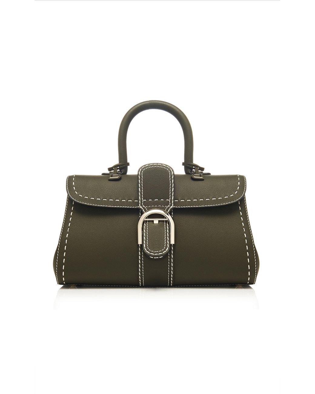 Delvaux Brillant East/west Pm S Rodéo Surpiqué Leather Tote | Lyst