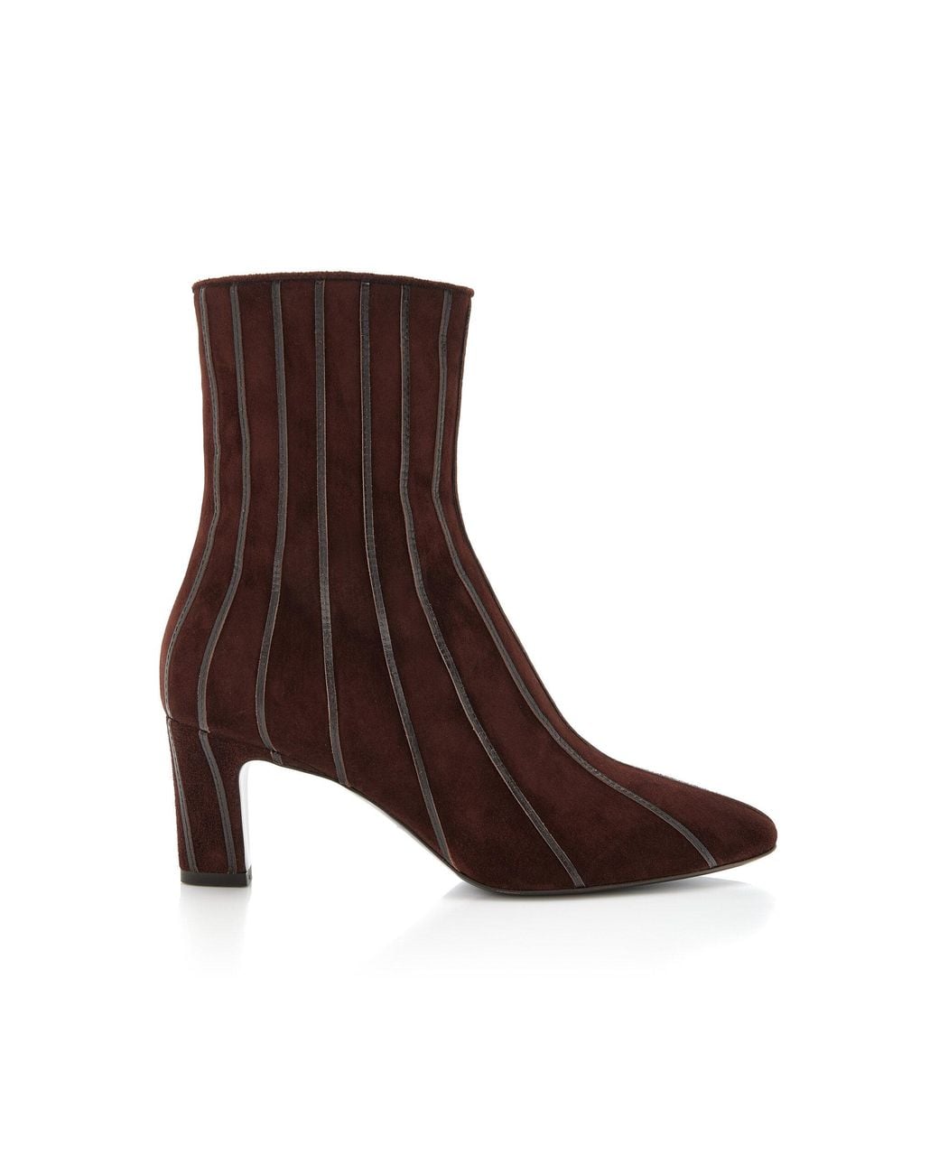 Herbert Levine Brown A Fine Line Suede Ankle Boots