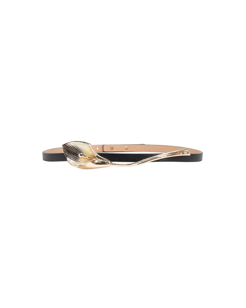 Carolina Herrera Black Calla Lily Belt