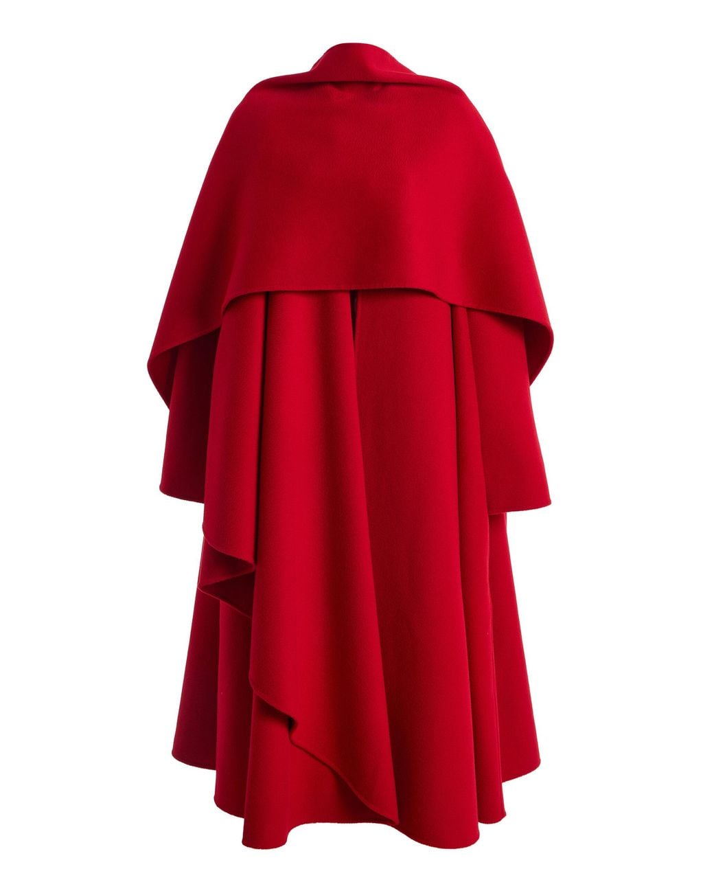 TOVE Red Maxime Wool Scarf Coat