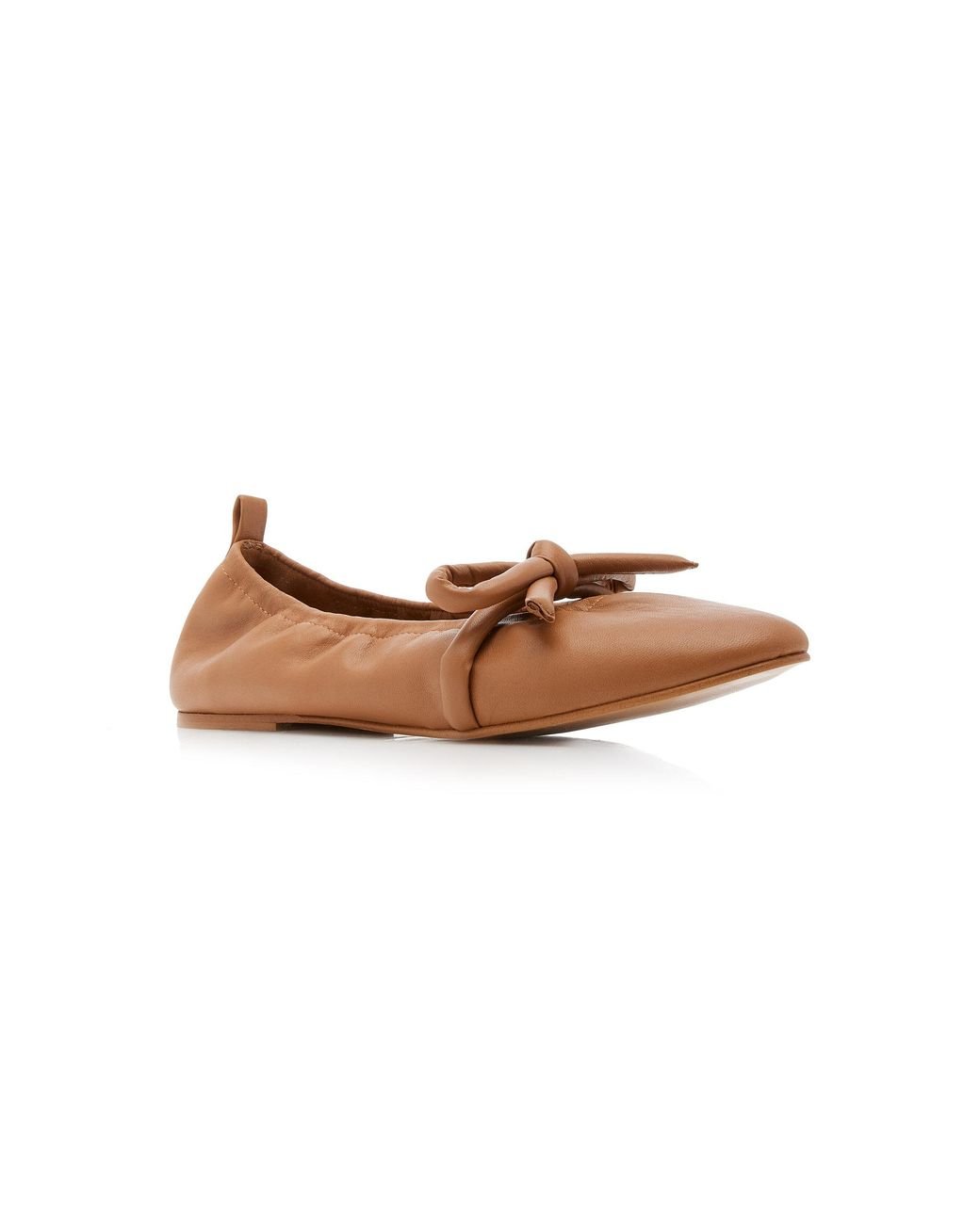 flattered polly leather ballet flats