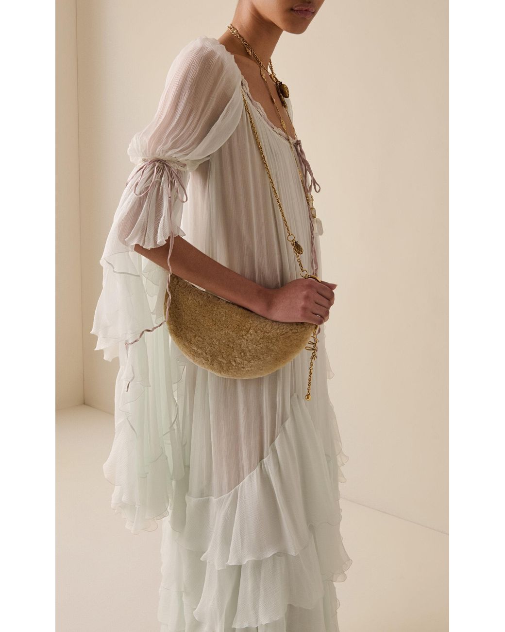 Chloé Natural Icons Shearling Bag