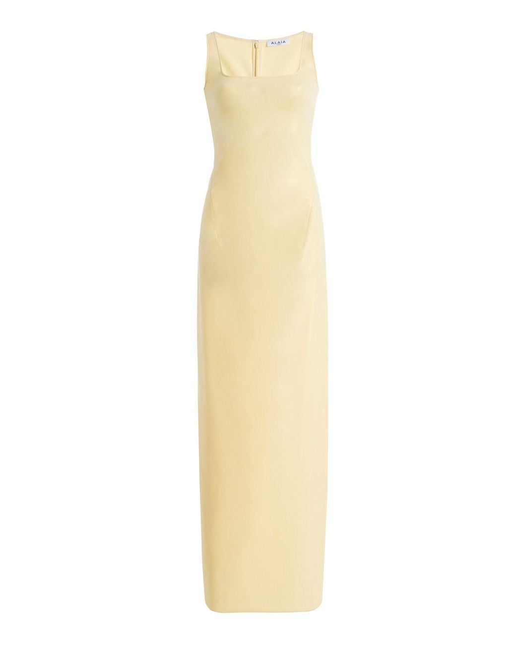 Alaïa White Latex-jersey Maxi Dress