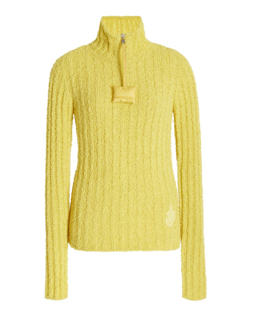Half-zip Ribbed-knit Sweater 