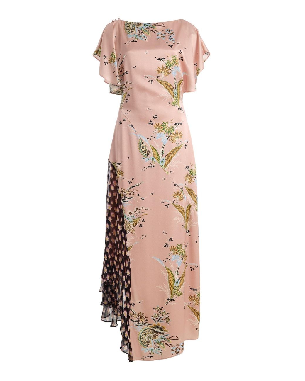 Staud Natural Fawn Stretch-Silk Maxi Dress