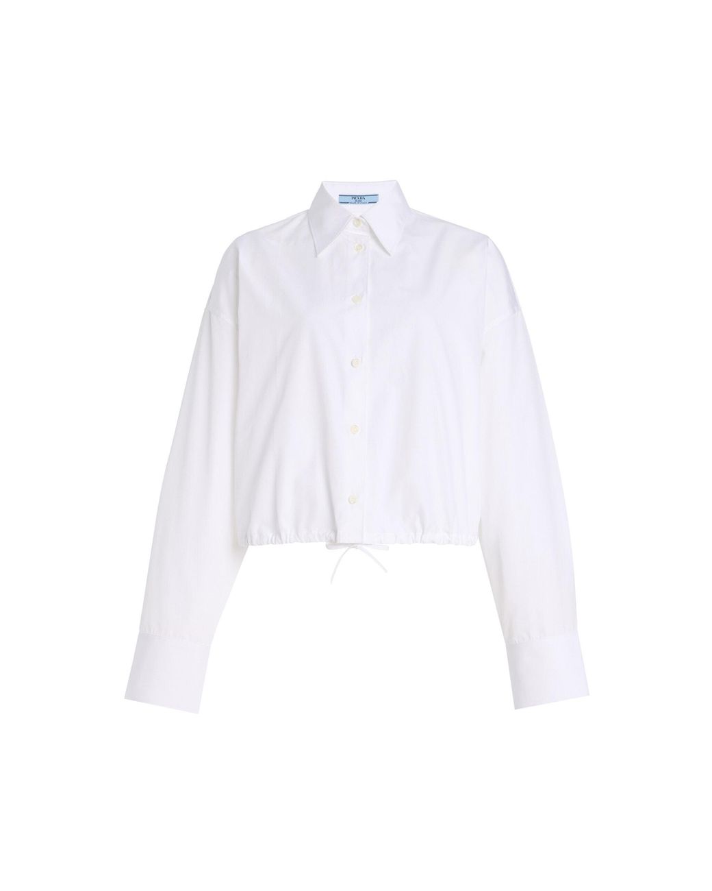 Prada White Oversized Cotton-Poplin Shirt