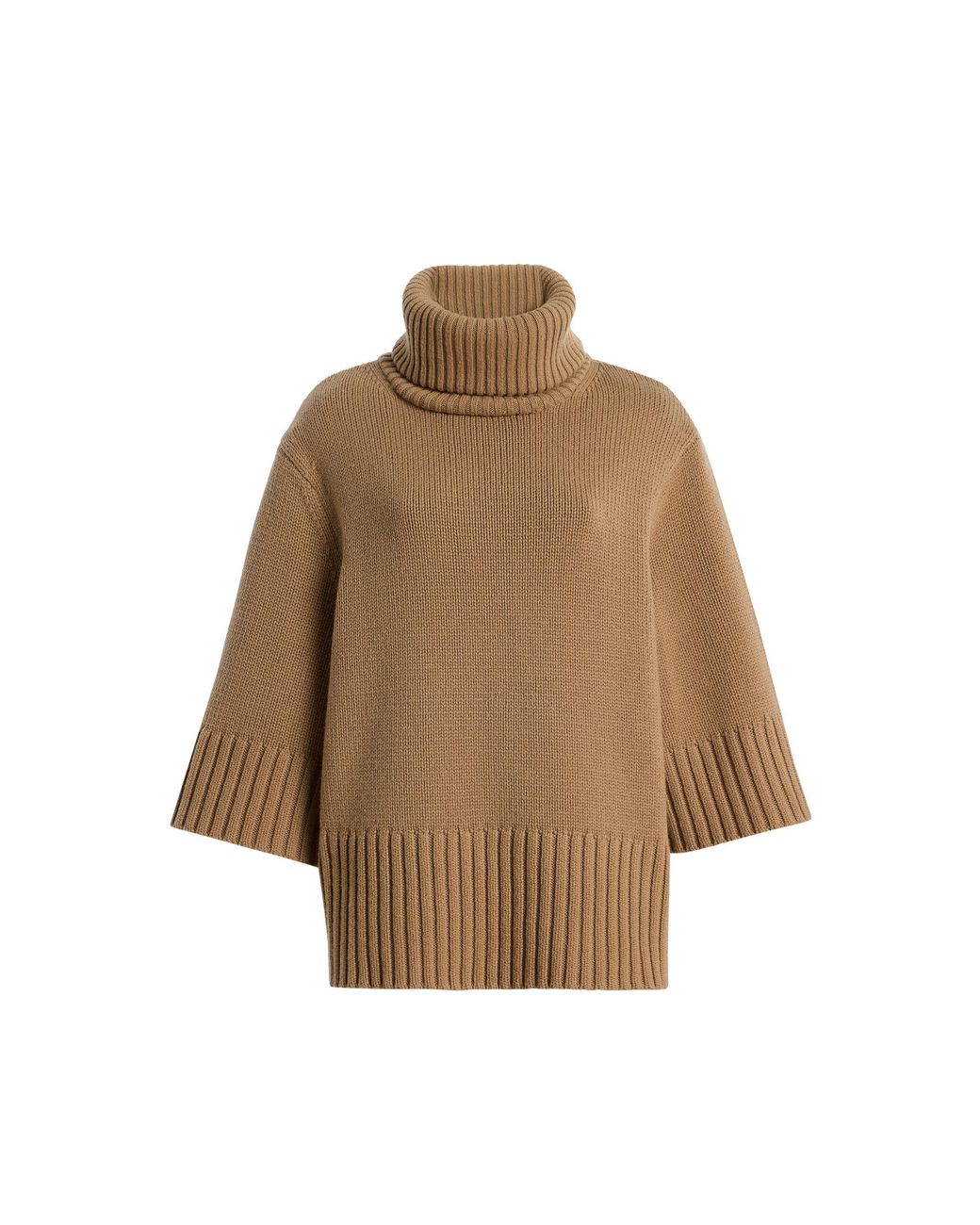 Michael Kors Natural Funnel-Neck Cashmere Sweater