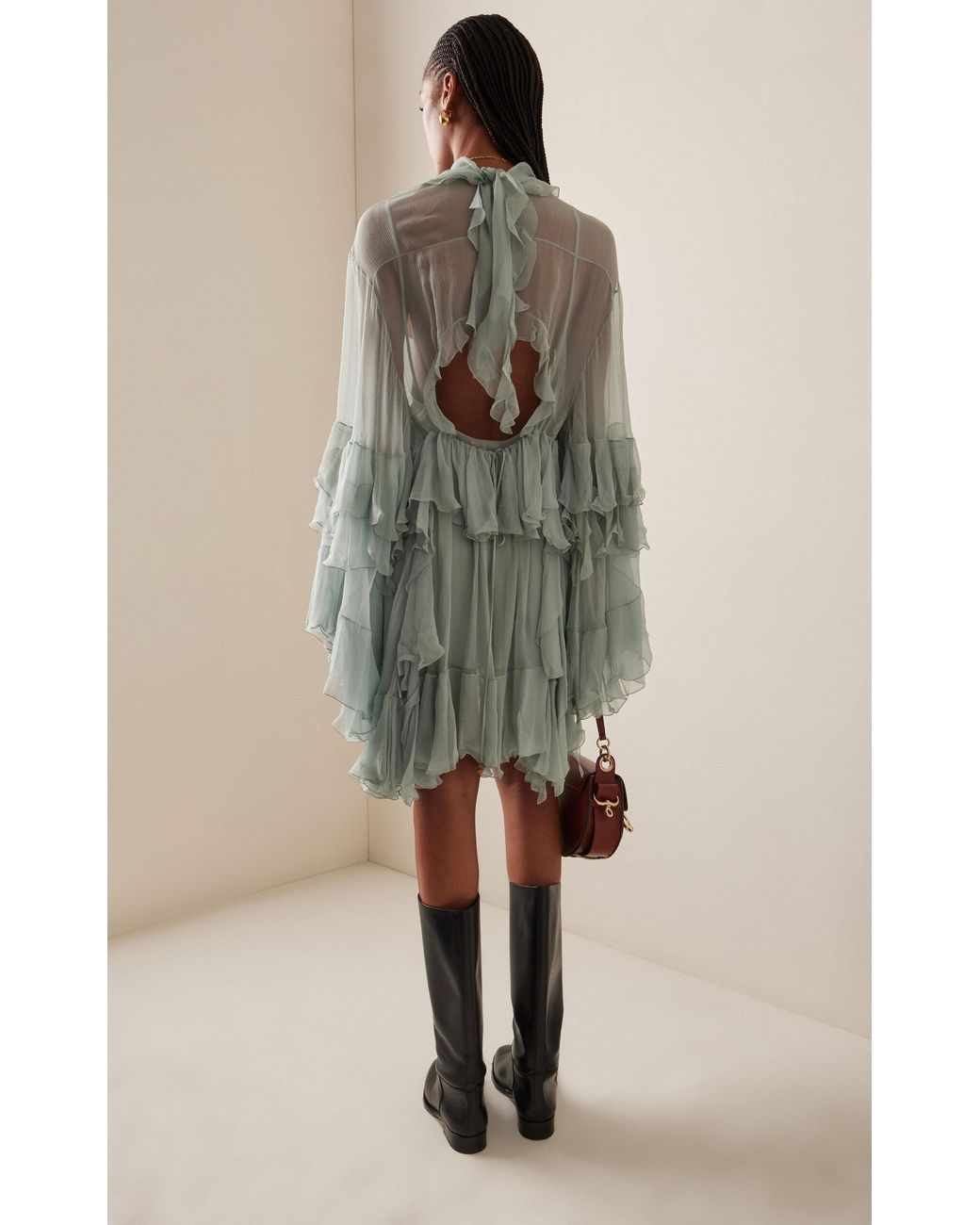 green emerald velvet dress Chloe ( by Phoebe Philo ) S/S 2005 runway green dress – InLouve