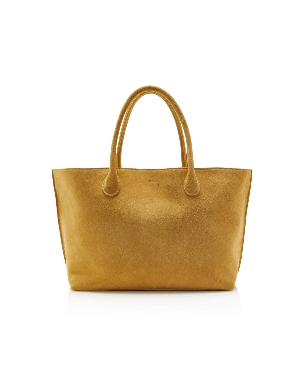 LIE STUDIO Yellow The Grace Suede Tote