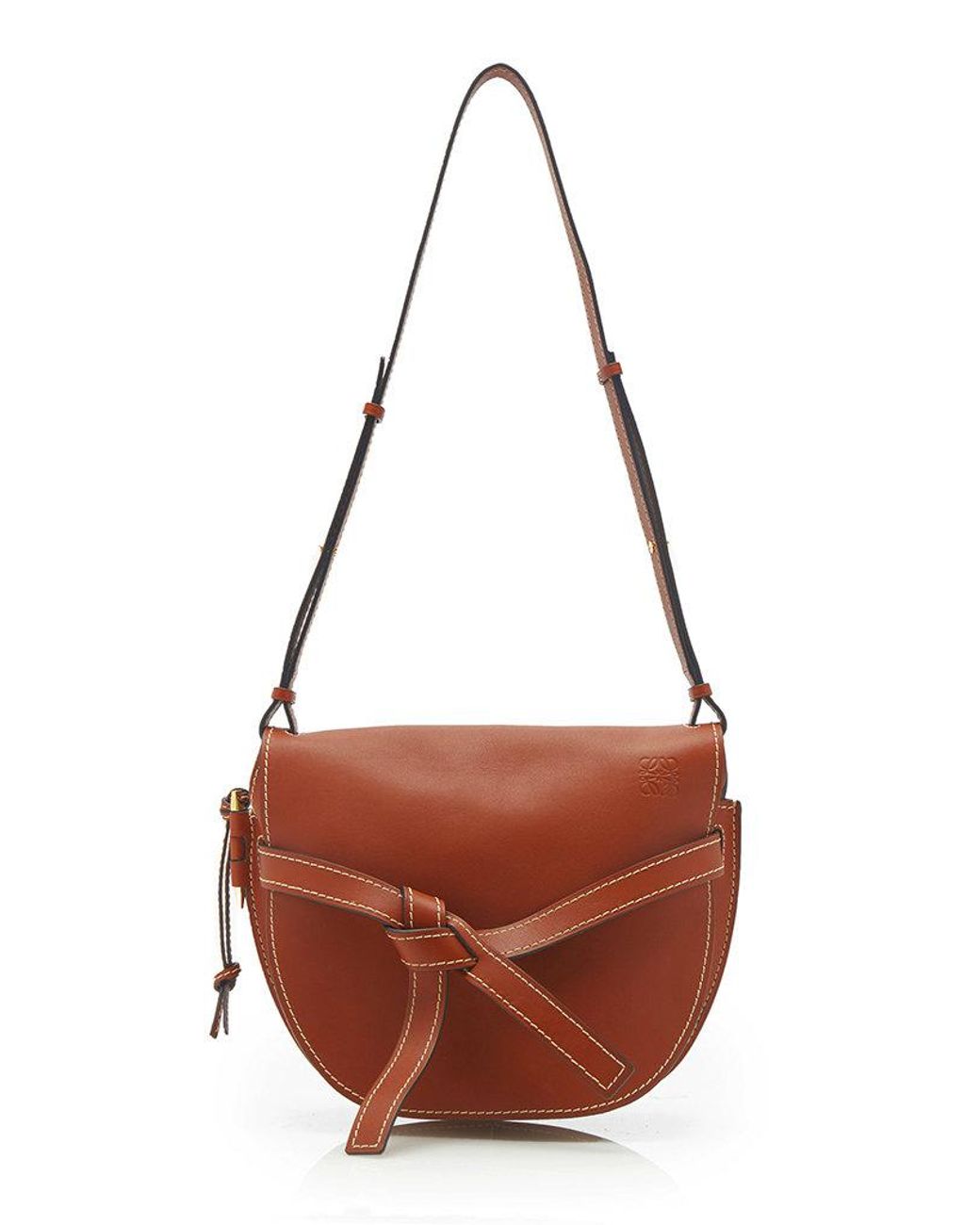Gate pocket leather crossbody bag Loewe Brown in Leather - 23155709