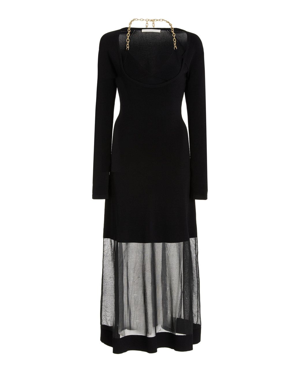 Jonathan Simkhai Aaliyah Chain-detailed Layered Knit Midi Dress in ...