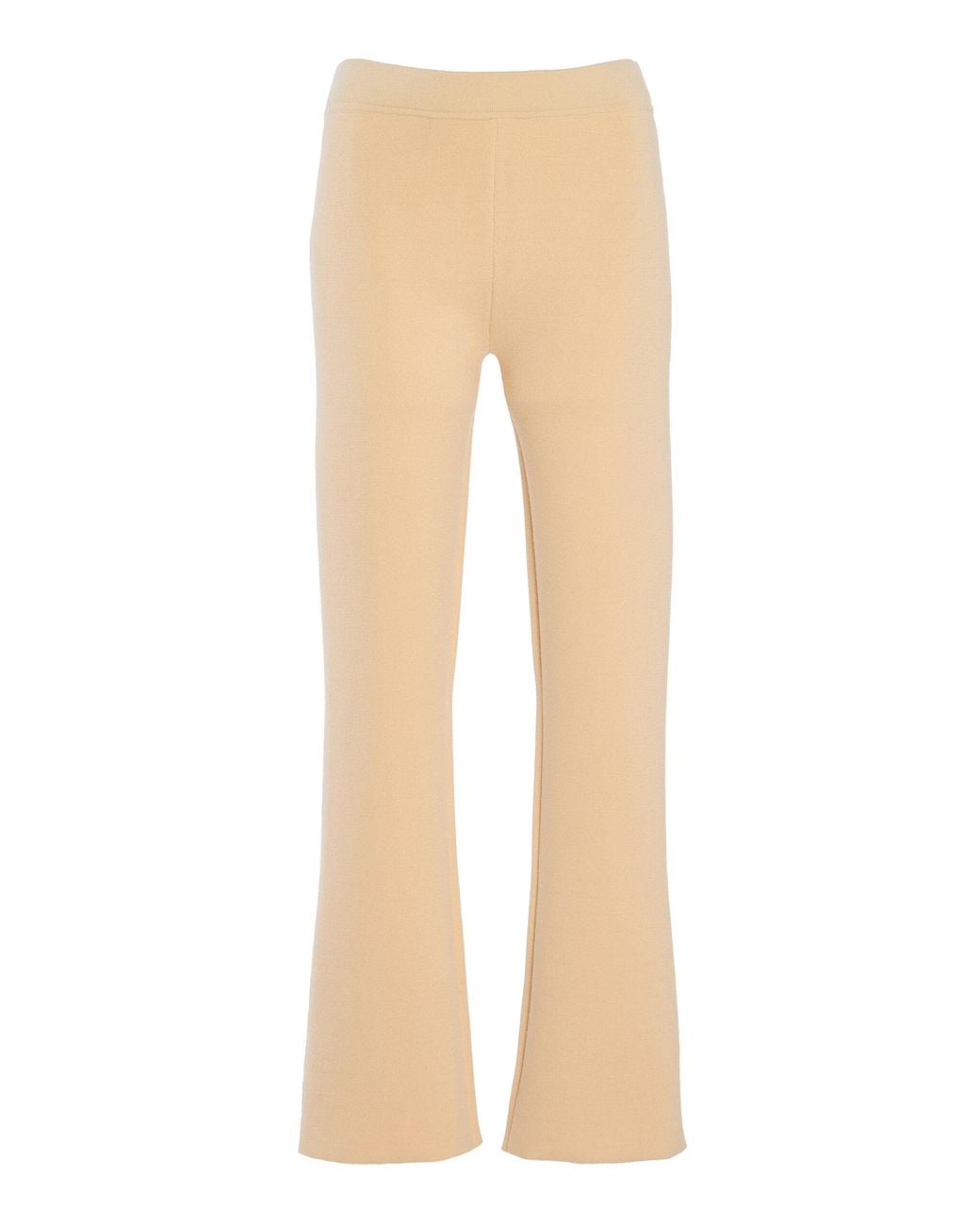 Ashlyn Natural Gaia Merino Wool Flared Pants