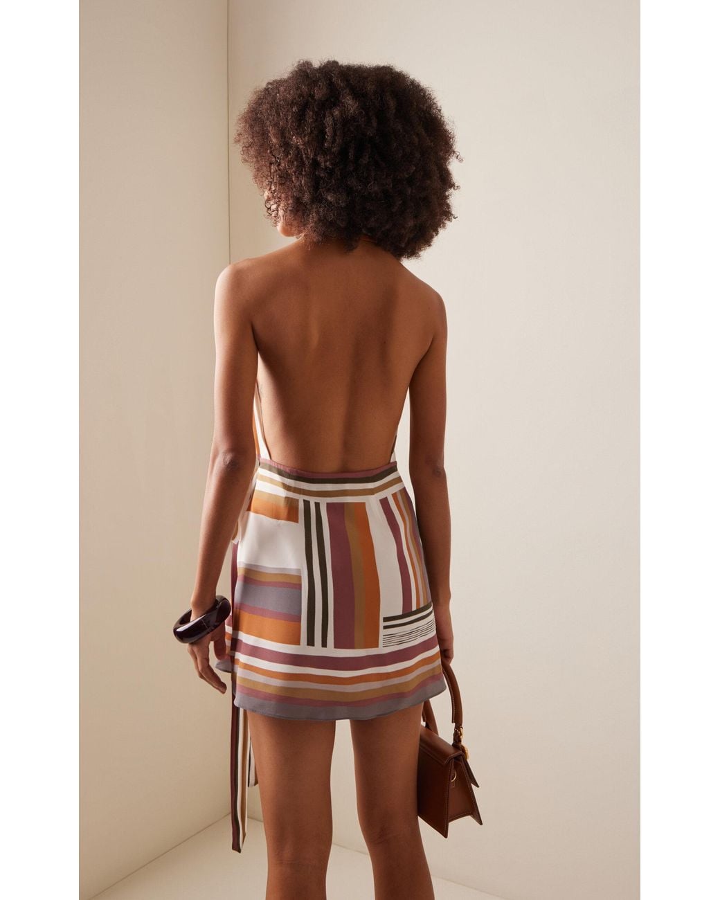 SIR. Exclusive Caprera Wrapped Silk Halter Mini Dress in White | Lyst SIR. Exclusive Caprera Wrapped Silk Halter Mini Dress in White | Lyst