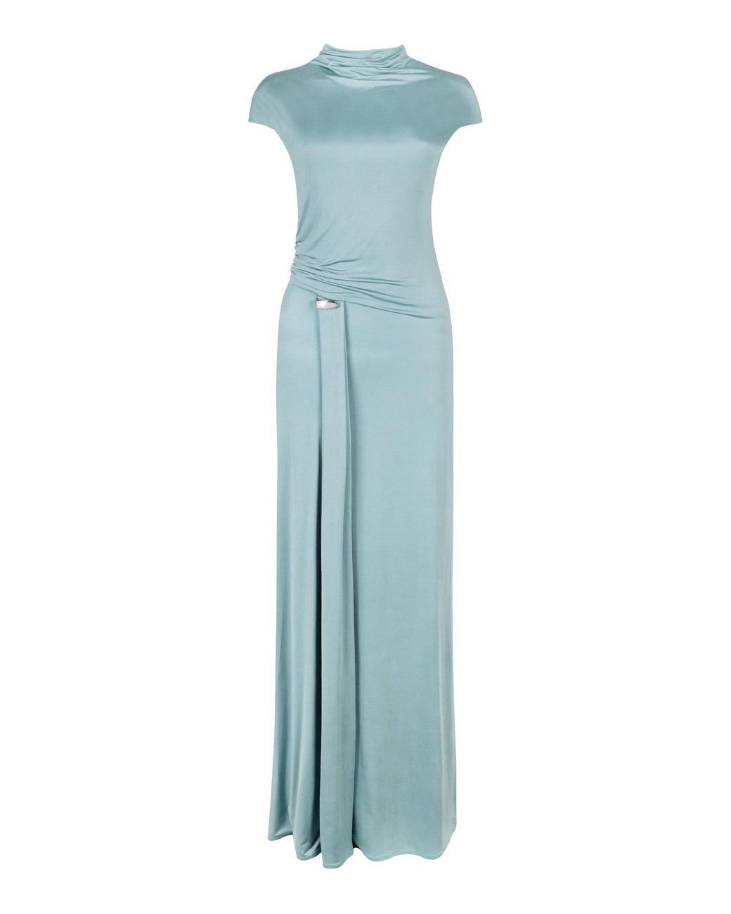 paris georgia event matte jersey nomi dress Paris Georgia Basics Nomi Cowl Neck Maxi Dress in Blue