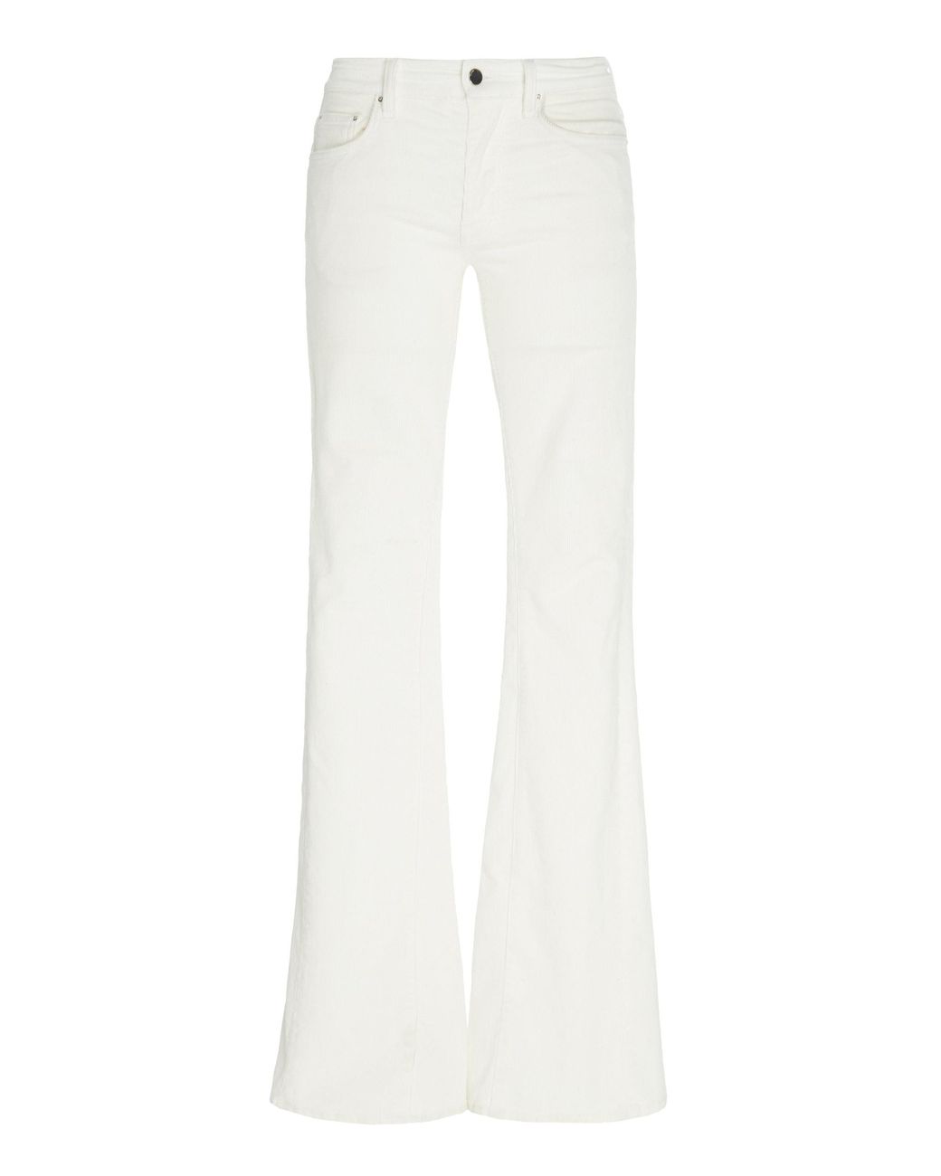 White corduroy sale flare pants