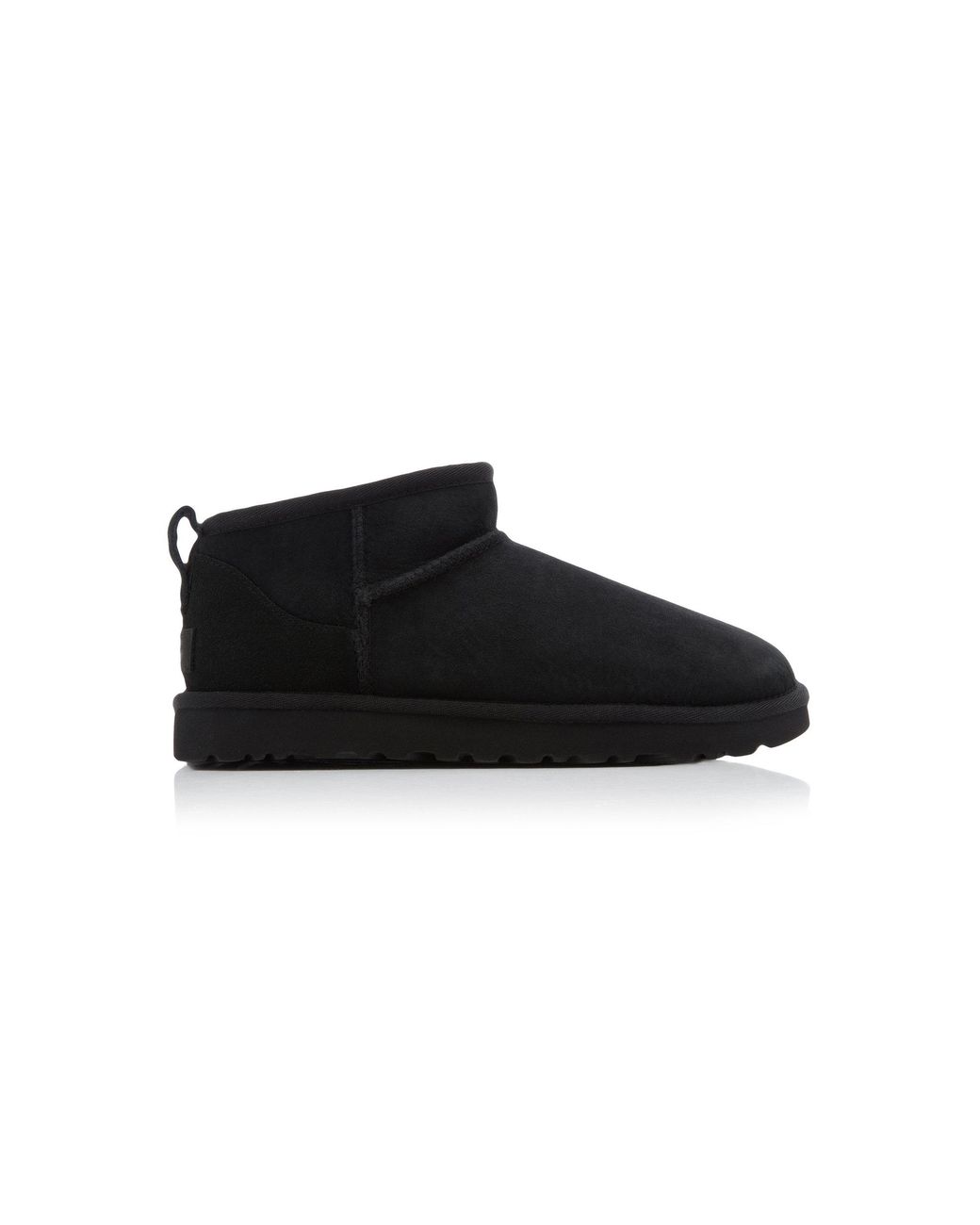 Ugg Black Classic Ultra Mini Sheepskin Ankle Boots