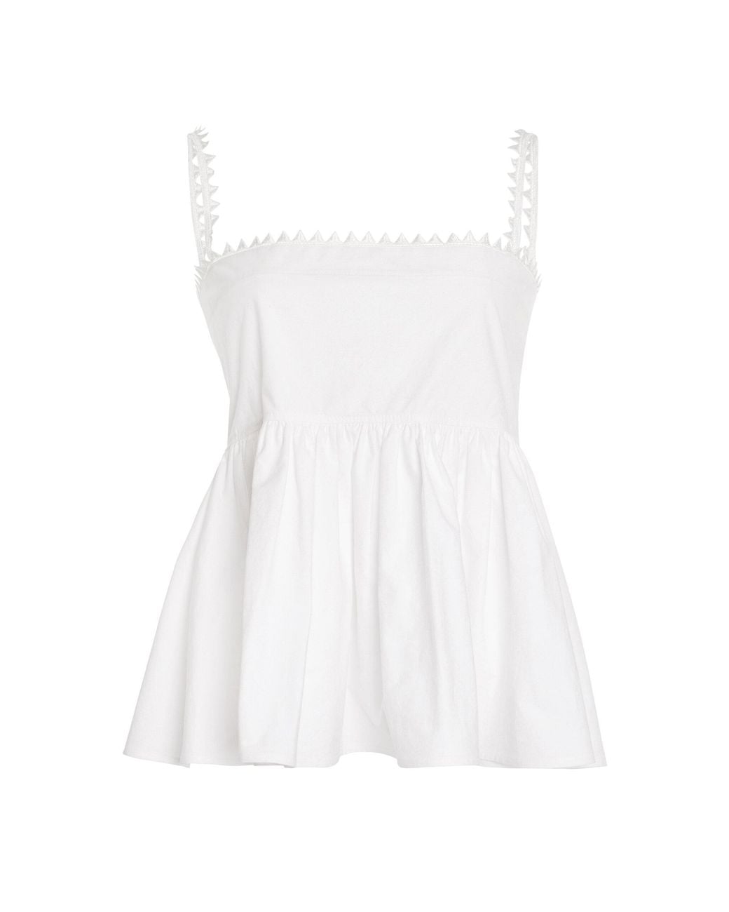 Jacquemus White The Traversin Cotton Top