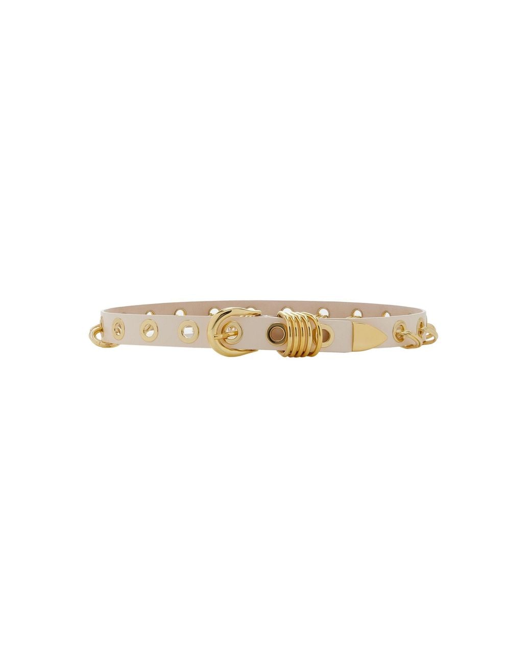 DEHANCHE White Revenge Leather Belt