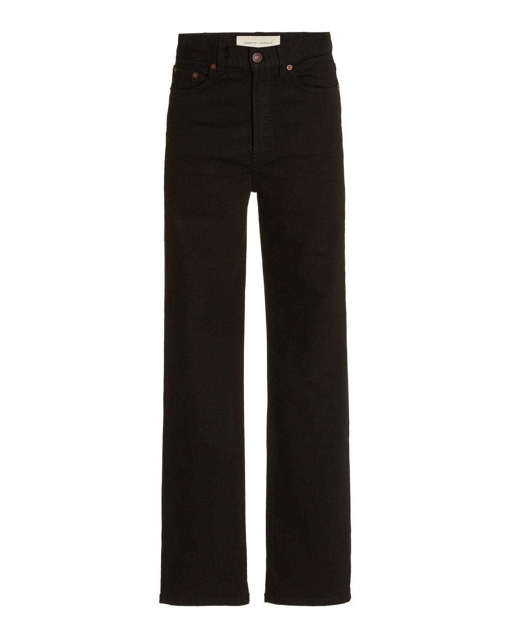 Jeanerica Black Eiffel Stretch High-rise Straight-leg Jeans