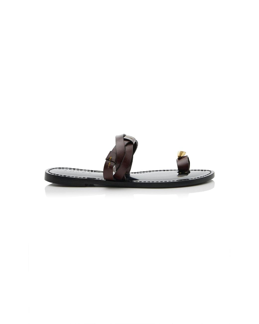 Amanu Black The Lagos Leather Sandals