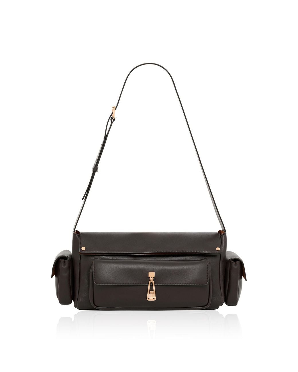 Gabriela Hearst Black Jebb Leather Shoulder Bag