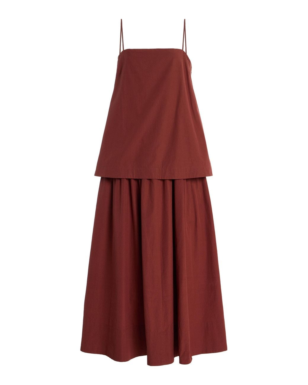 House of Dagmar Red Cotton Maxi Dress