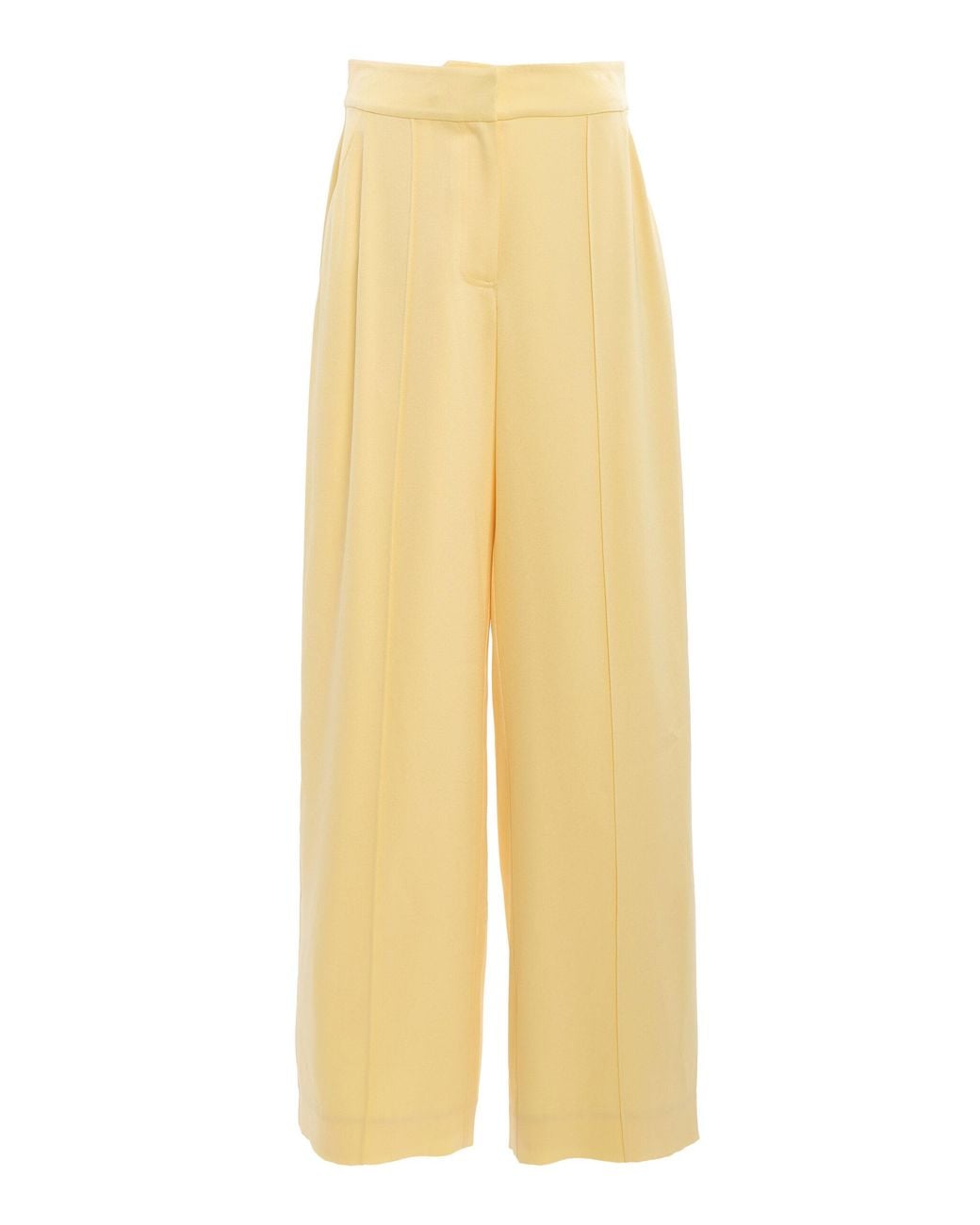 Jonathan Simkhai Yellow Kyra Wide-Leg Pants