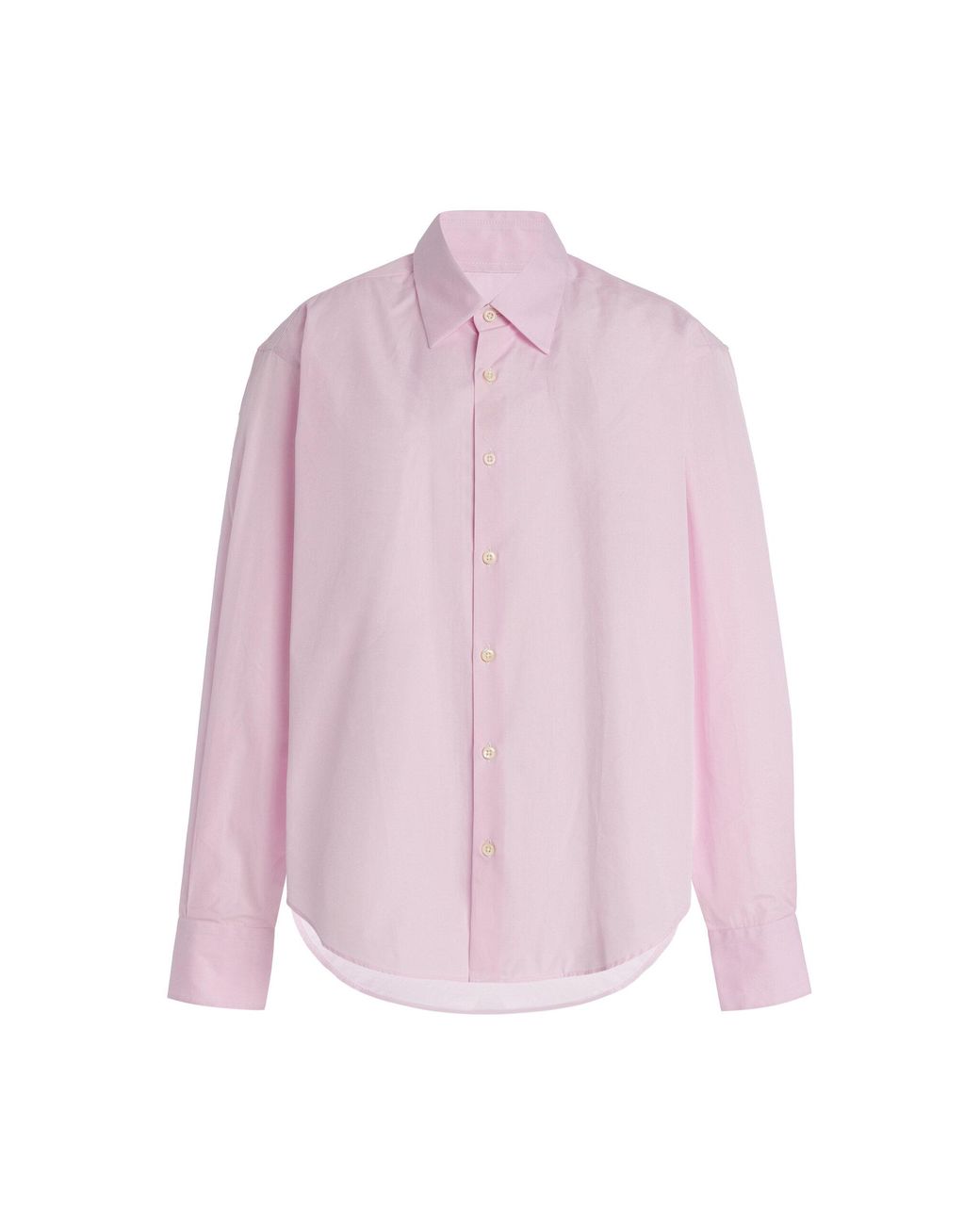 Comme Si Pink La Classica Cotton Poplin Shirt