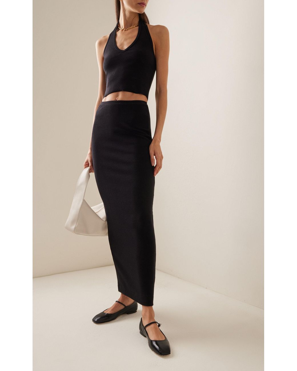 スカート ETERNE Emma matte stretch-jersey maxi skirt ÉTERNE Emma matte stretch-jersey maxi skirt | NET-A-PORTER