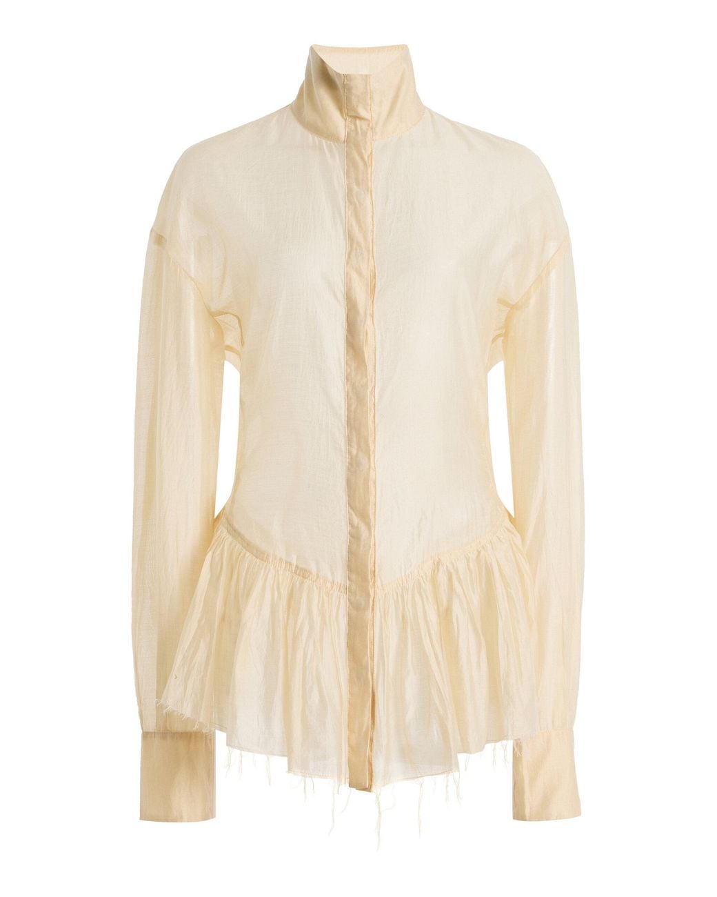 THE LATEST Natural Elane Muslin Top
