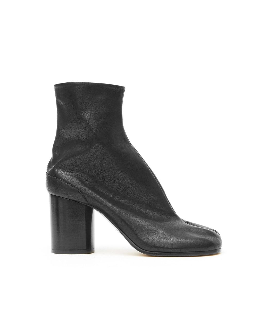 Maison Margiela Black Tabi Leather Ankle Boots