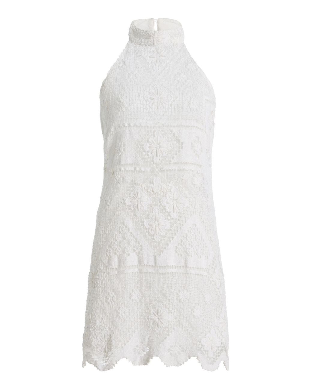 All That Remains White Exclusive La Isla Valentine Cotton Lace Mini Dress