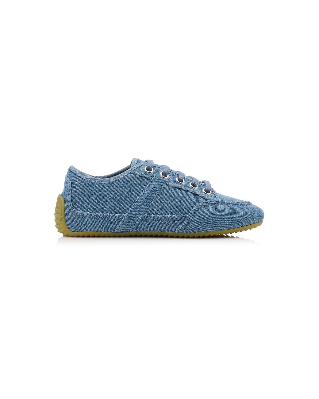 Givenchy Blue Slim Denim Low-Top Sneakers