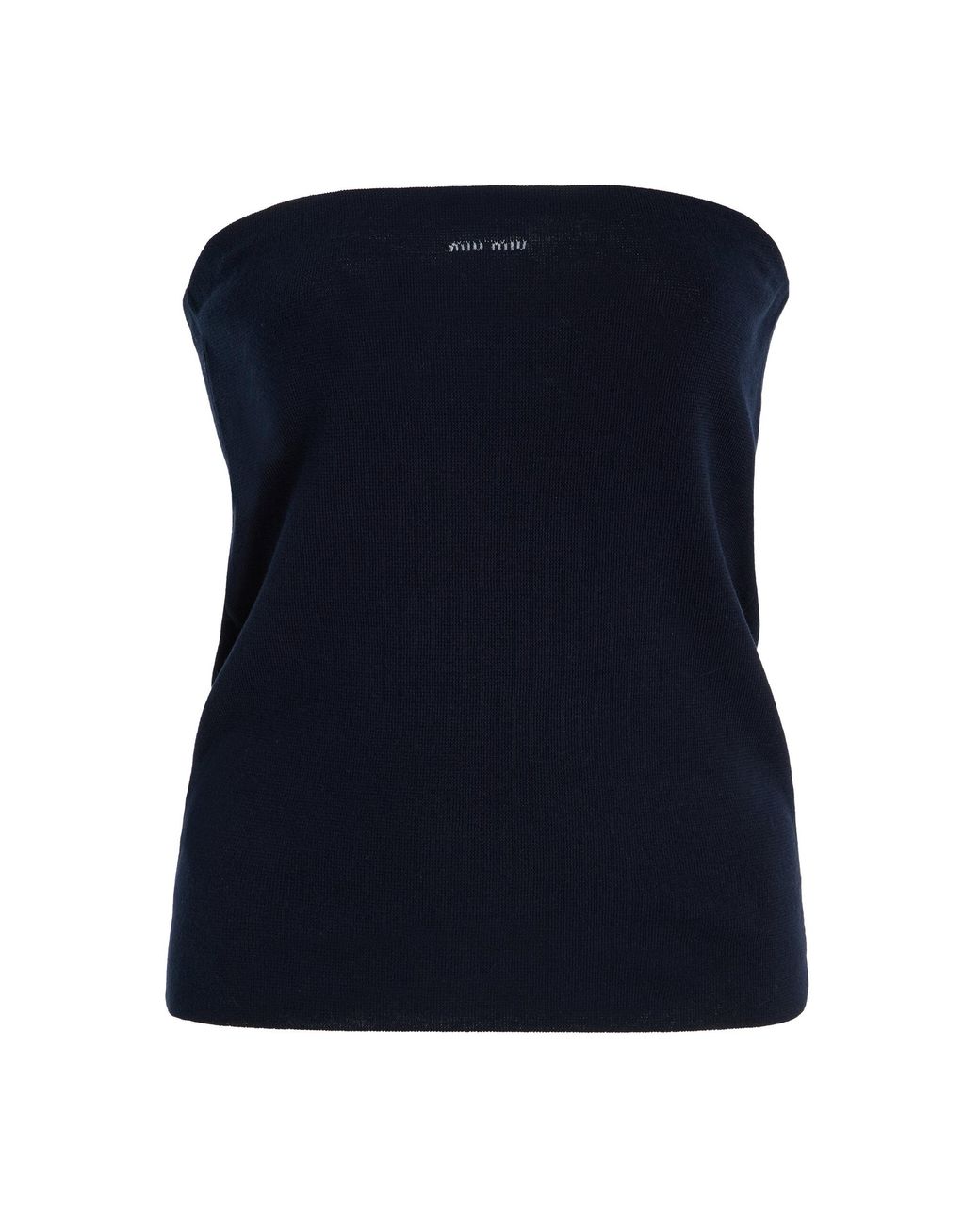 Miu Miu Blue Cotton Tank Top
