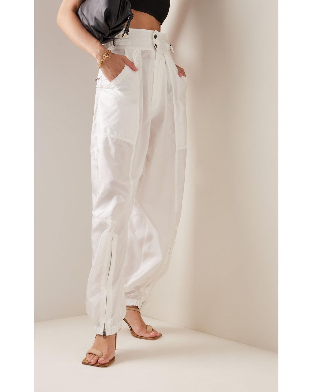 Isabel Marant Shell Jogger Pants in White Lyst