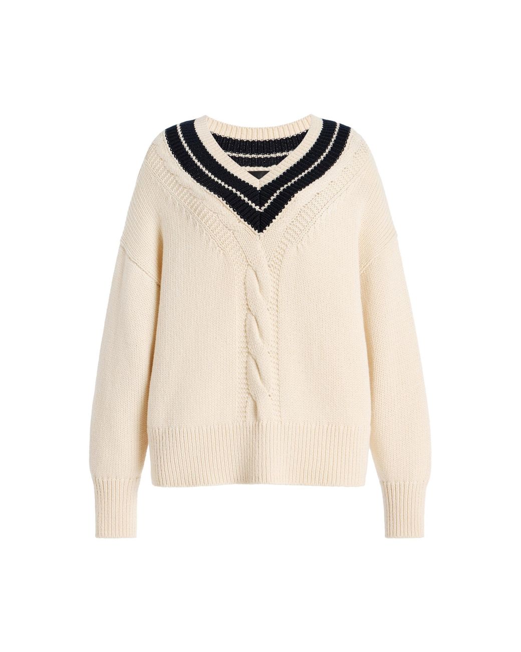 Nili Lotan Natural Suneel Cotton-Cashmere Sweater