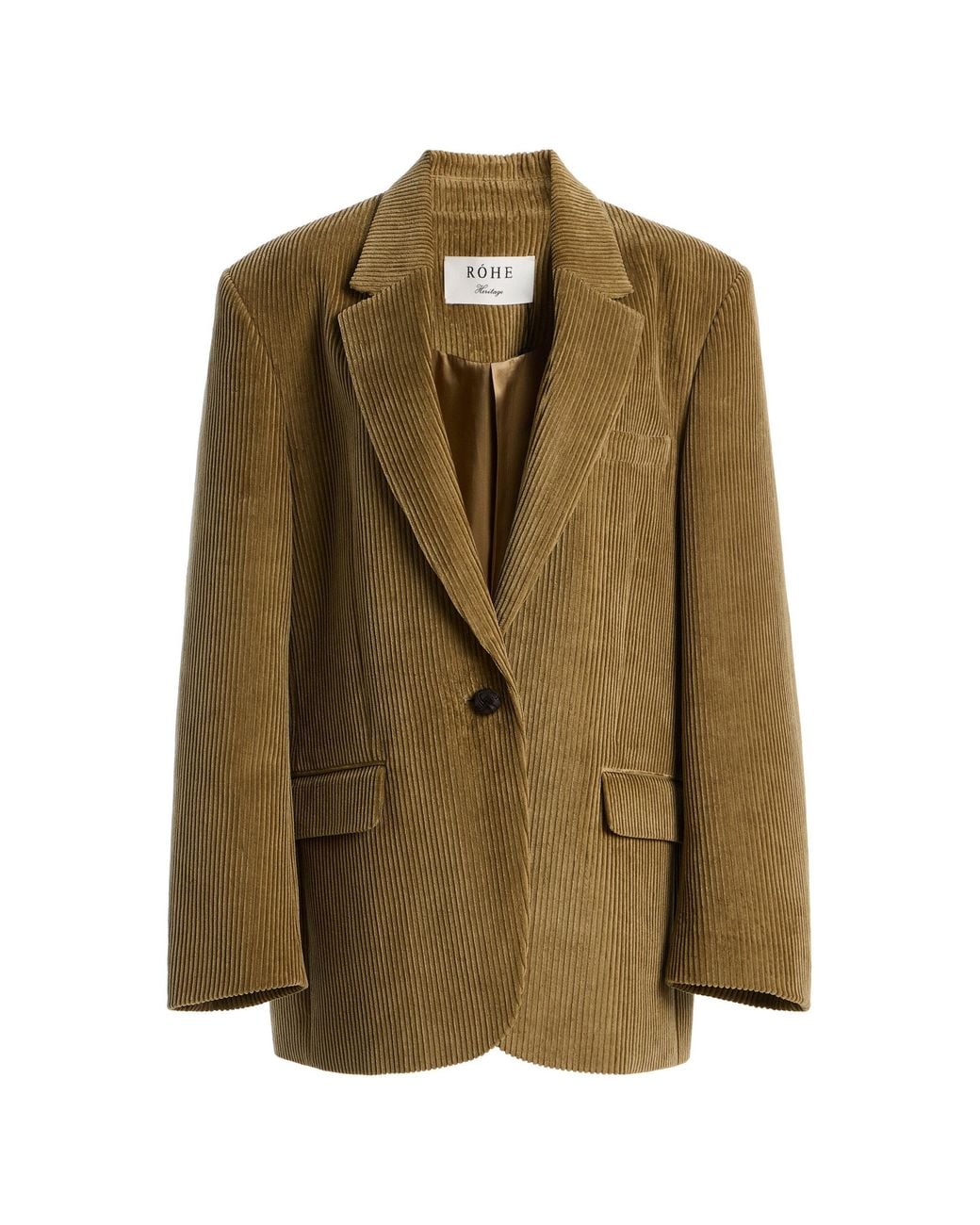 Rohe Green Oversized Corduroy Blazer