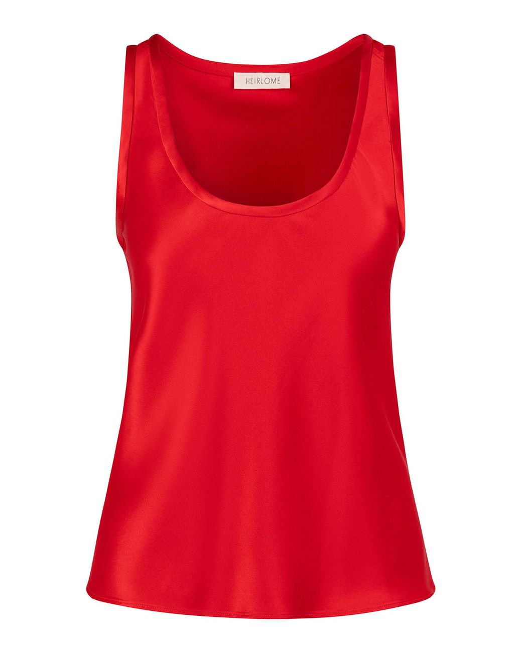 Heirlome Red Adau Silk Tank Top