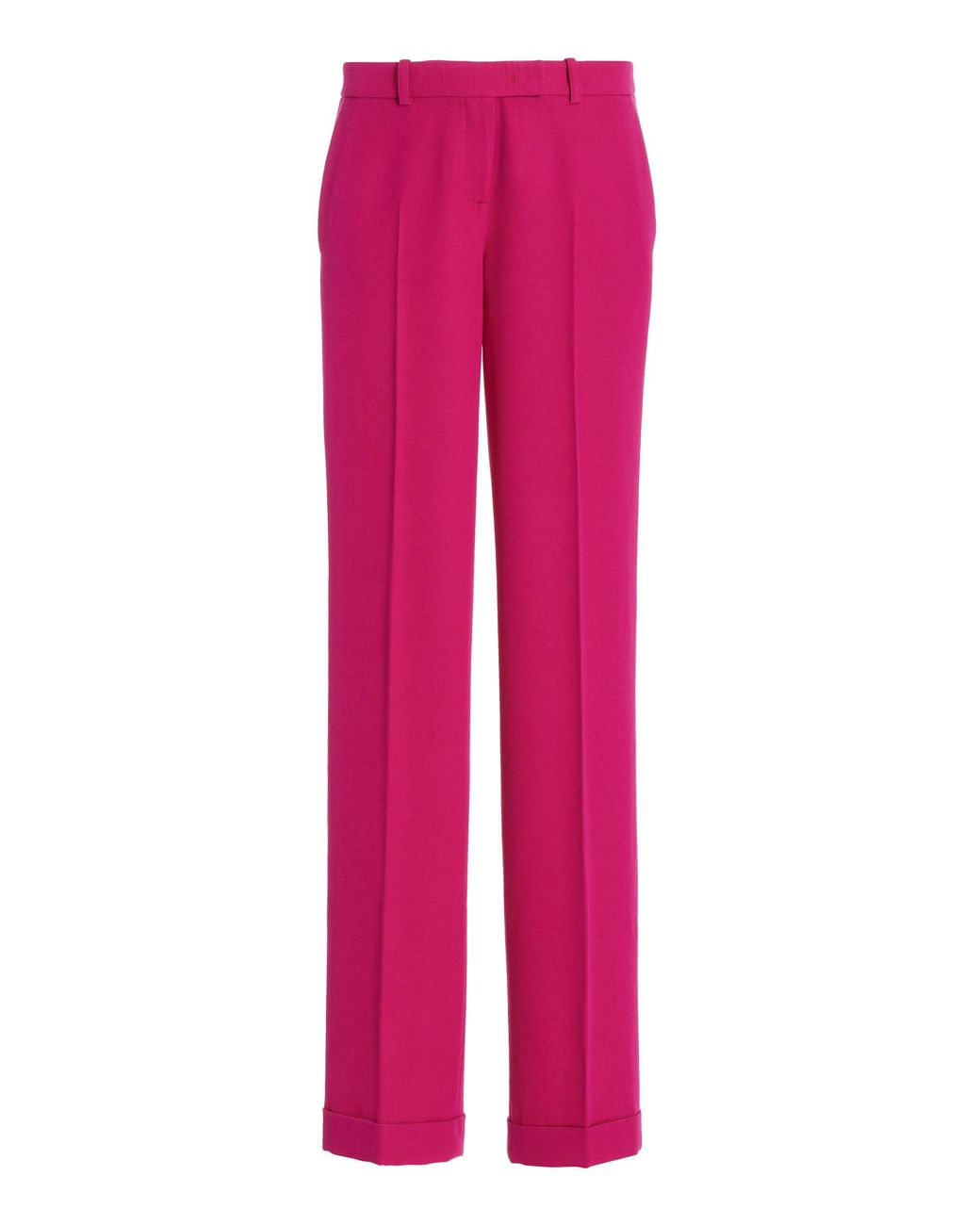 Michael Kors Carolyn Gabardine Straight-leg Pants in Pink | Lyst